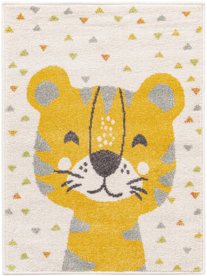Playful Patterns Collection Area Rug -  Rainbow Rectangle Ivory Main