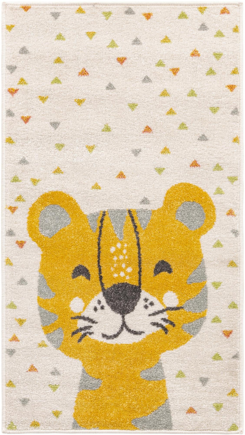 Playful Patterns Collection Area Rug -  Rainbow Runner Ivory  lifestyle 16