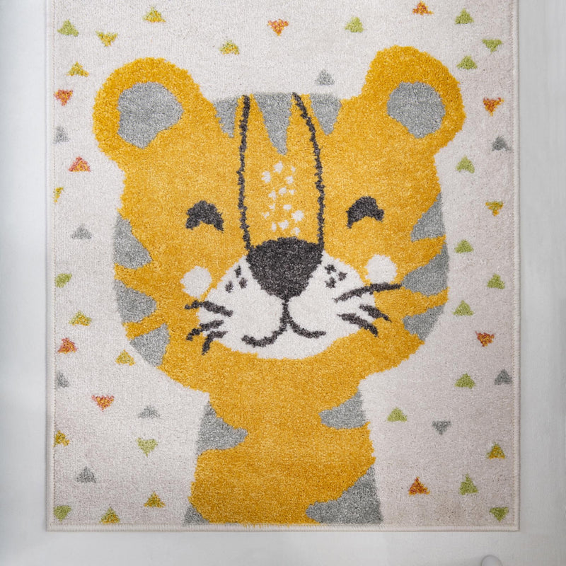 Playful Patterns Collection Area Rug -  Rainbow Runner Ivory  lifestyle 47