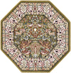 Persian Elegance Collection Area Rug -  Kerman (Green) Octagon Green  lifestyle 11