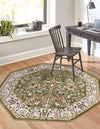 Persian Elegance Collection Area Rug -  Kerman (Green) Octagon Green  lifestyle 16