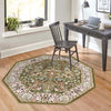 Persian Elegance Collection Area Rug -  Kerman (Green) Octagon Green  lifestyle 84