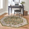 Persian Elegance Collection Area Rug -  Kerman (Green) Octagon Green  lifestyle 87