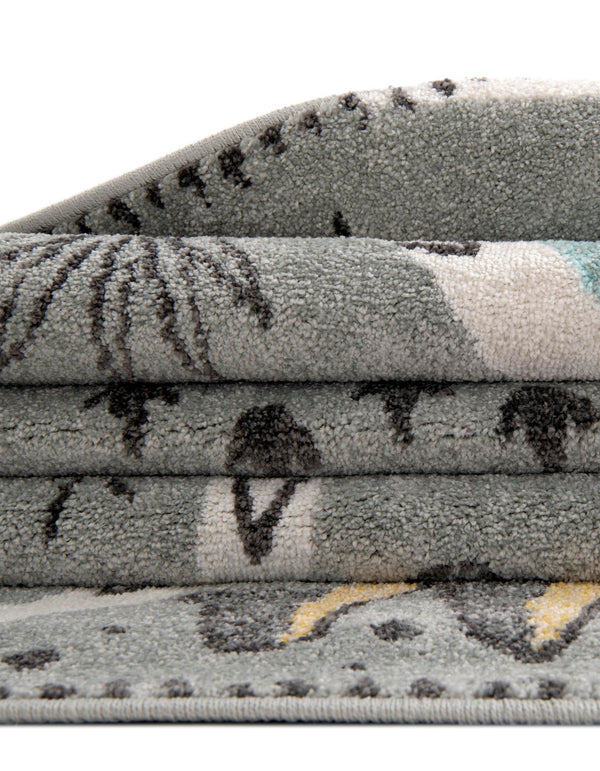 Playful Patterns Collection Area Rug -  Enigma Rectangle Gray  lifestyle 13