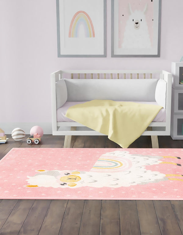 Playful Patterns Collection Area Rug -  Marvel Rectangle Pink  lifestyle 5