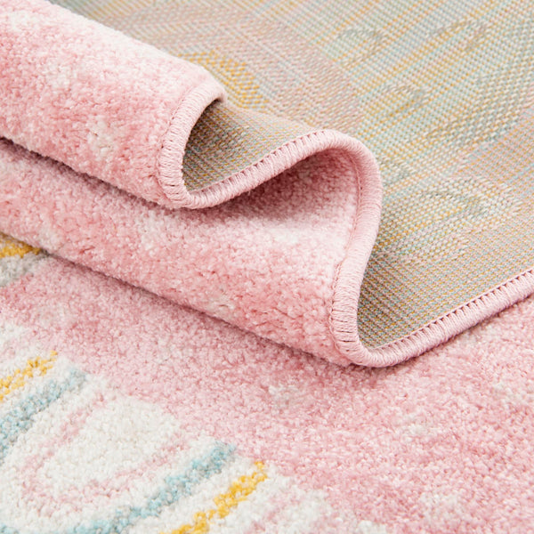 Playful Patterns Collection Area Rug -  Marvel Rectangle Pink  lifestyle 23