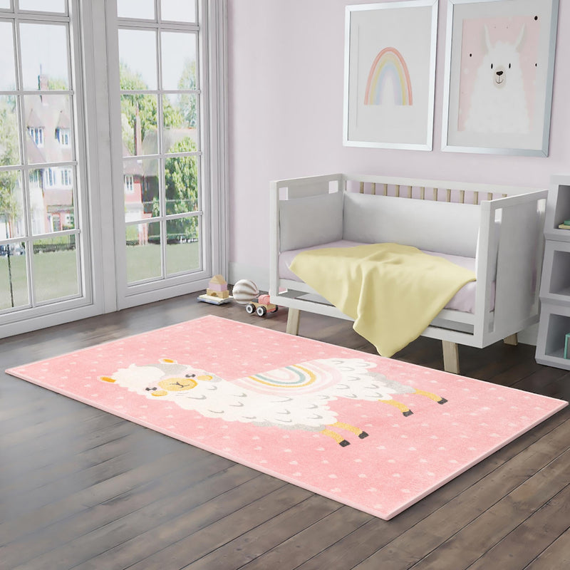 Playful Patterns Collection Area Rug -  Marvel Rectangle Pink  lifestyle 27