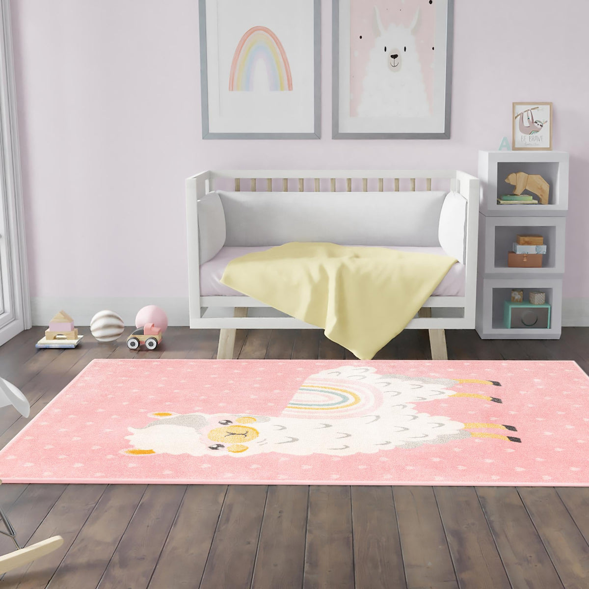 Playful Patterns Collection Area Rug -  Marvel Rectangle Pink  lifestyle 29