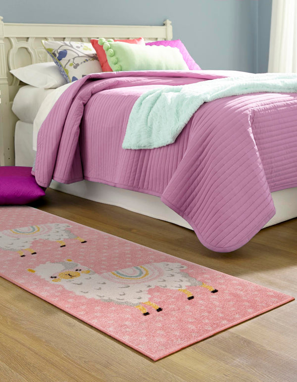 Playful Patterns Collection Area Rug -  Marvel Runner Pink  lifestyle 39