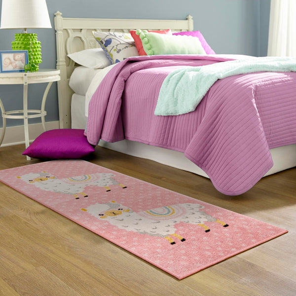 Playful Patterns Collection Area Rug -  Marvel Runner Pink  lifestyle 51