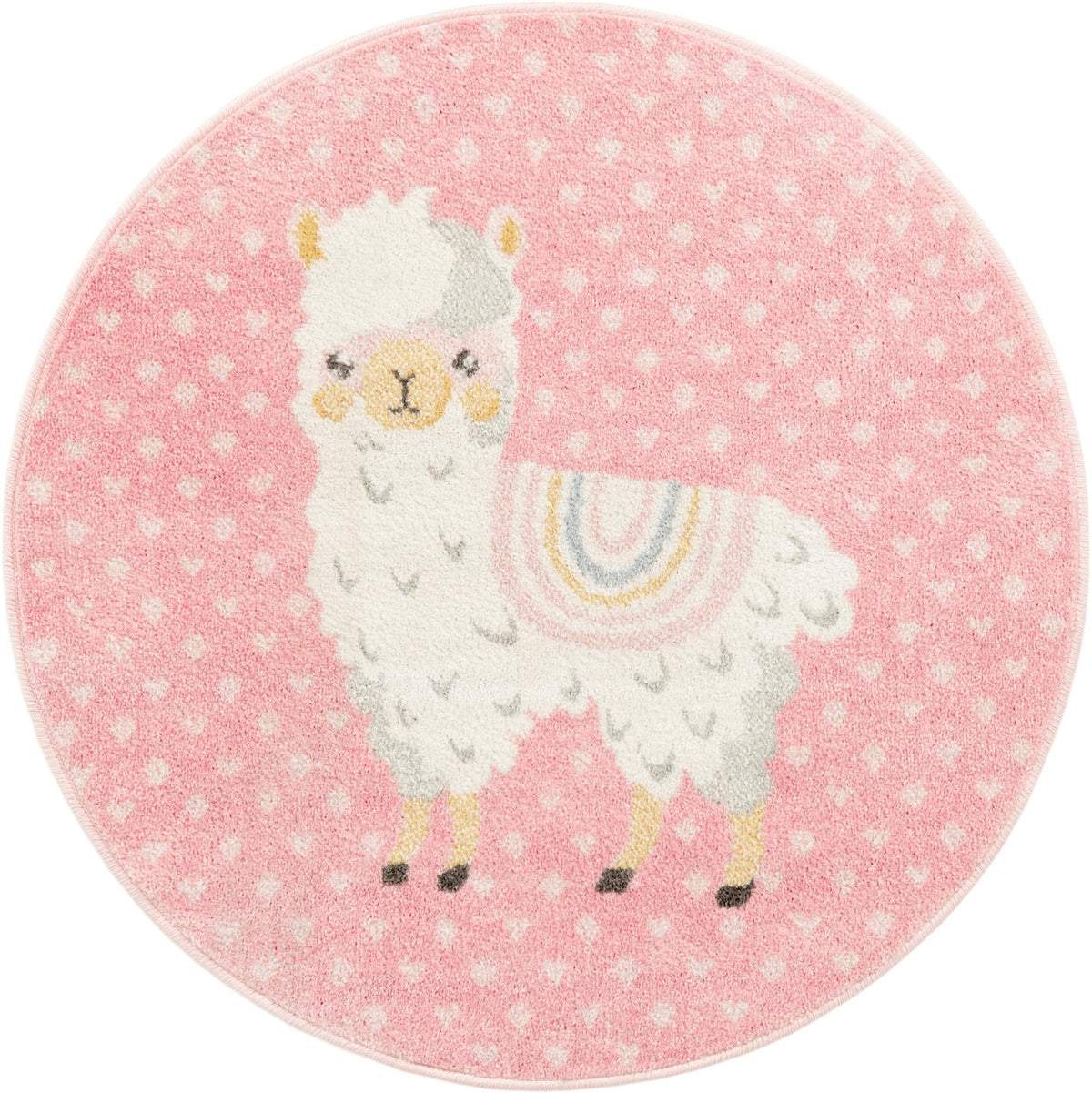 Wonder Tykes Collection Area Rug -  Marvel Round Pink  lifestyle 53