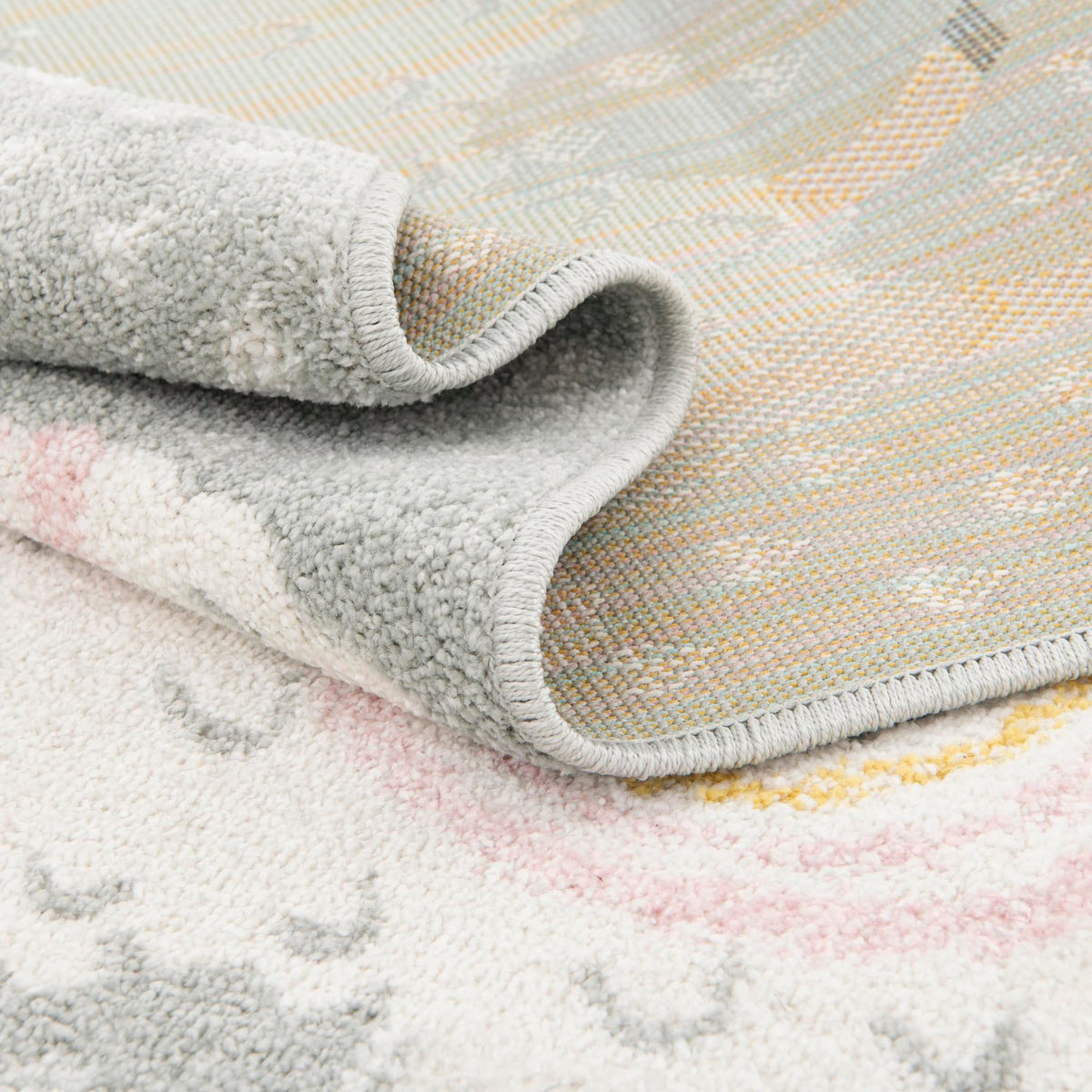 Playful Patterns Collection Area Rug -  Marvel Rectangle Gray  lifestyle 24