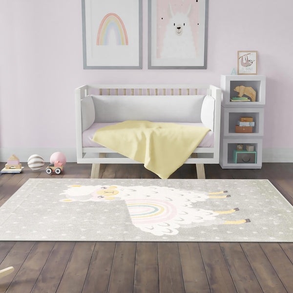 Playful Patterns Collection Area Rug -  Marvel Rectangle Gray  lifestyle 28