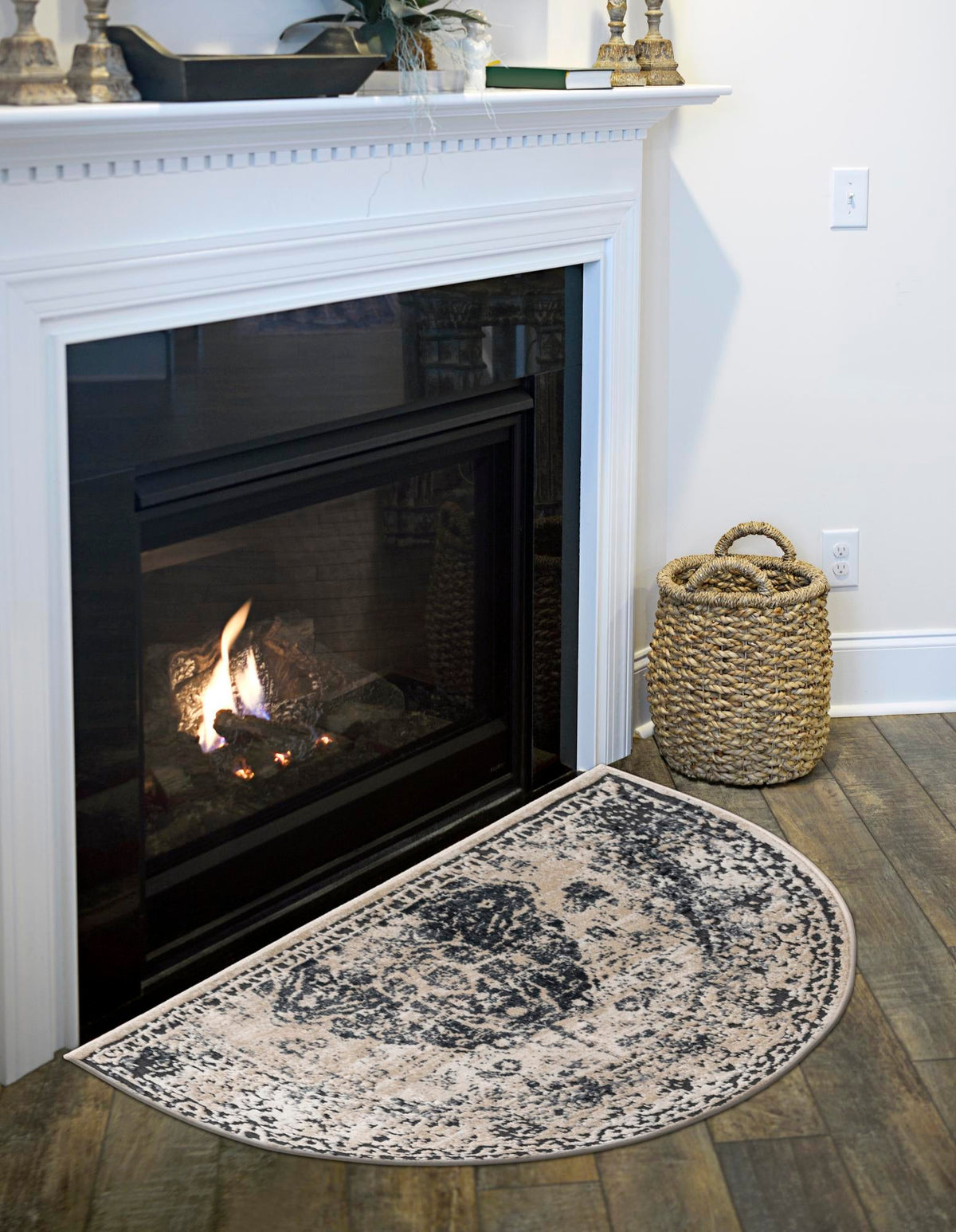 Coastal Manor Collection Area Rug -  Dunes Hearth Dark Blue  lifestyle 40