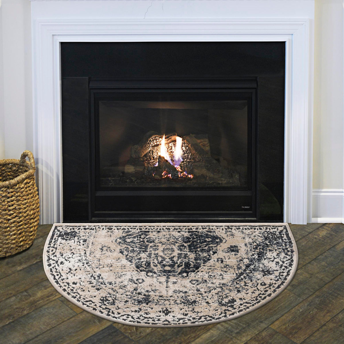 Coastal Manor Collection Area Rug -  Dunes Hearth Dark Blue  lifestyle 114
