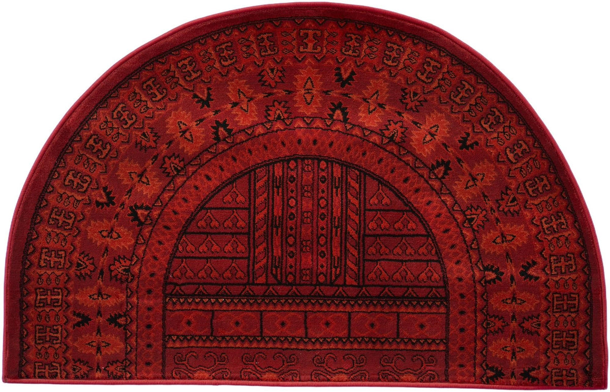 Samarkand Elegance Collection Area Rug -  Ark Hearth Red  lifestyle 37