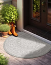 Tribal Terrace Treasures Collection Area Rug -  Incan Isle (Light Gray) Hearth Light Gray  lifestyle 0