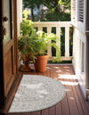 Tribal Terrace Treasures Collection Area Rug -  Incan Isle (Light Gray) Hearth Light Gray  lifestyle 2