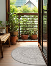Tribal Terrace Treasures Collection Area Rug -  Incan Isle (Light Gray) Hearth Light Gray  lifestyle 8