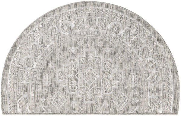 Tribal Terrace Treasures Collection Area Rug -  Incan Isle (Light Gray) Hearth Light Gray  lifestyle 10