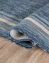 Terrace Fringe Collection Area Rug - Veranda (Blue) Hearth Blue  lifestyle 38