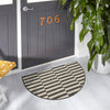 Patio Stripe Harmony Collection Area Rug - Cabana (Charcoal) Hearth Charcoal  lifestyle 17