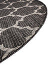 Garden Lattice Oasis Collection Area Rug - Arbor (Black) Hearth Black  lifestyle 13