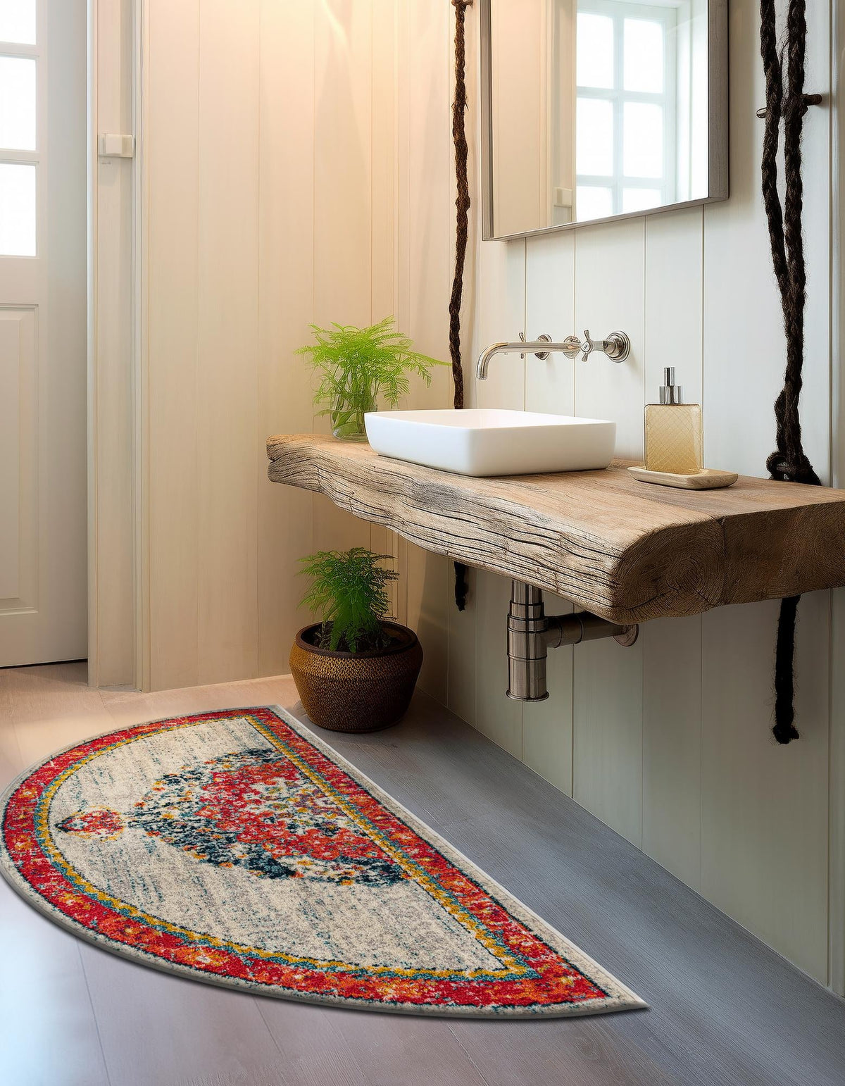 Brighton Terrace Collection Area Rug - Hove (Ivory) Hearth Ivory  lifestyle 60