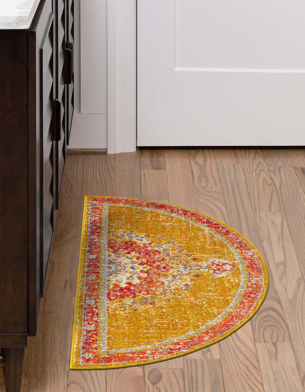 Brighton Terrace Collection Area Rug - Hove (Gold) Hearth Gold  lifestyle 41