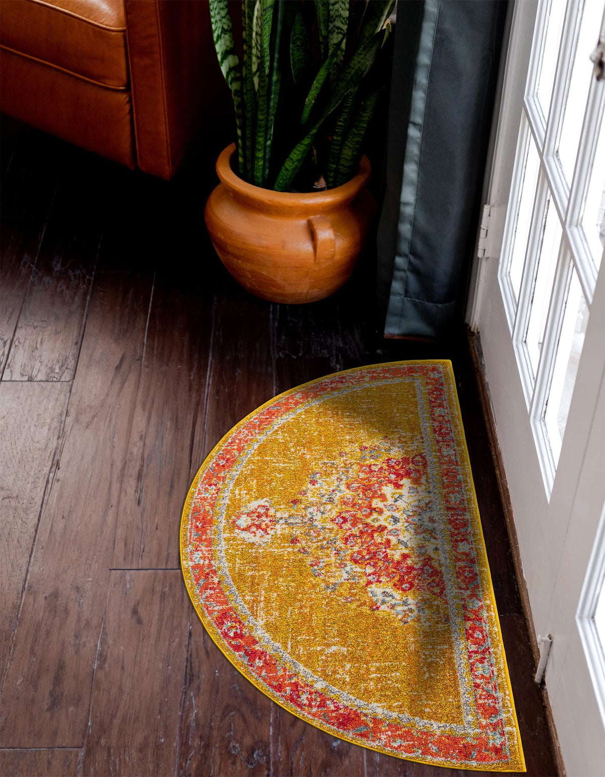 Brighton Terrace Collection Area Rug - Hove (Gold) Hearth Gold  lifestyle 44
