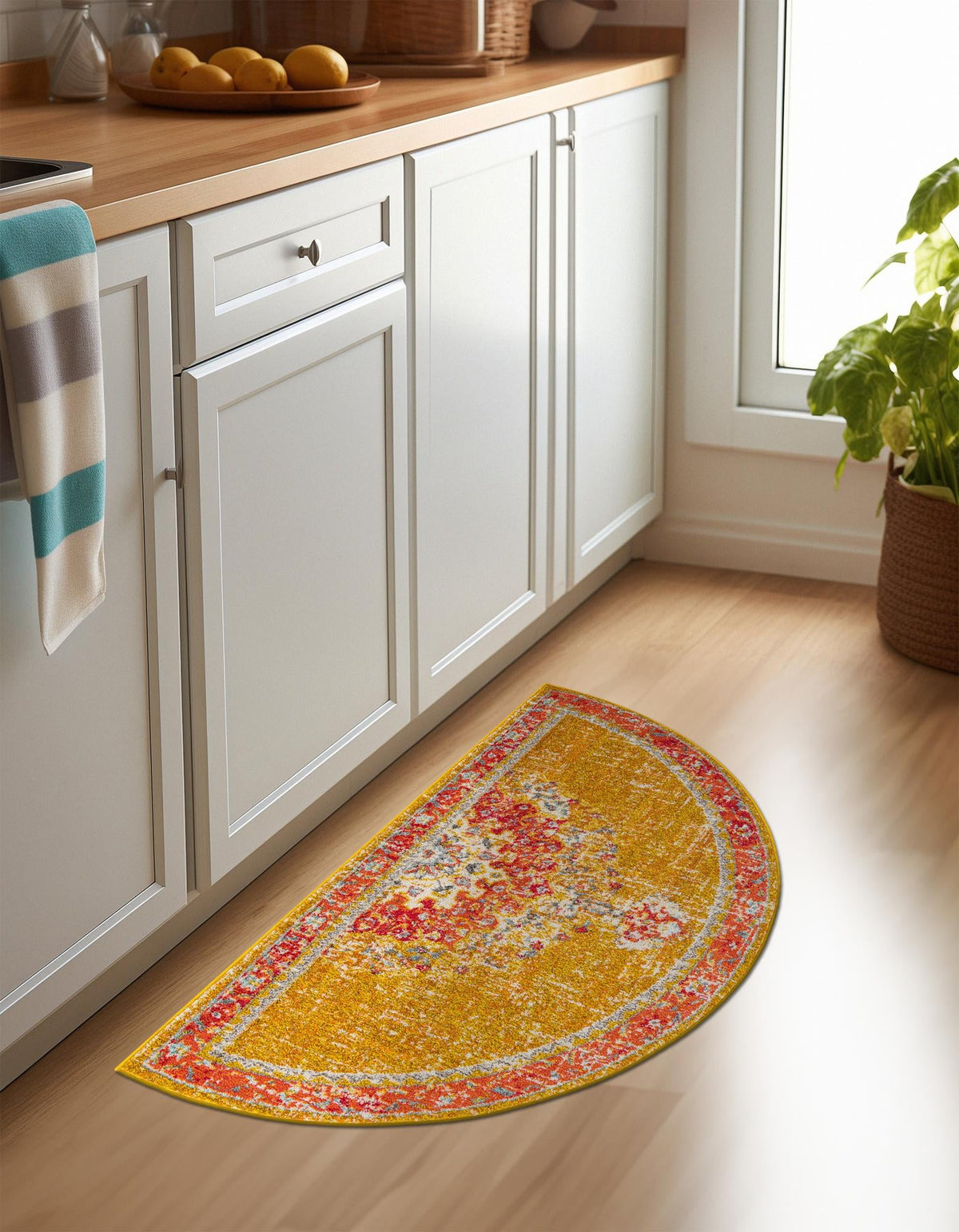 Brighton Terrace Collection Area Rug - Hove (Gold) Hearth Gold  lifestyle 47