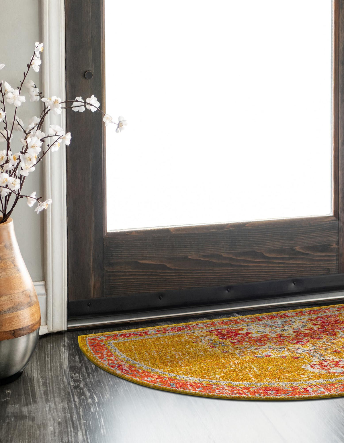 Brighton Terrace Collection Area Rug - Hove (Gold) Hearth Gold  lifestyle 50