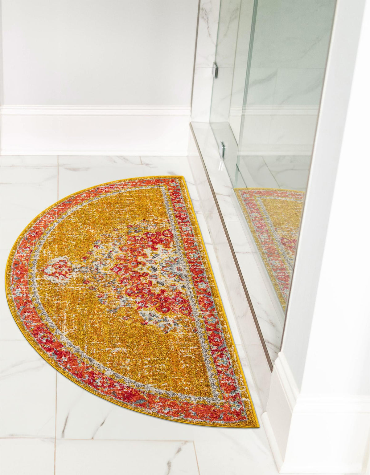 Brighton Terrace Collection Area Rug - Hove (Gold) Hearth Gold  lifestyle 59