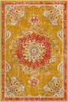 Brighton Terrace Collection Area Rug - Hove (Gold) Rectangle Gold  lifestyle 2