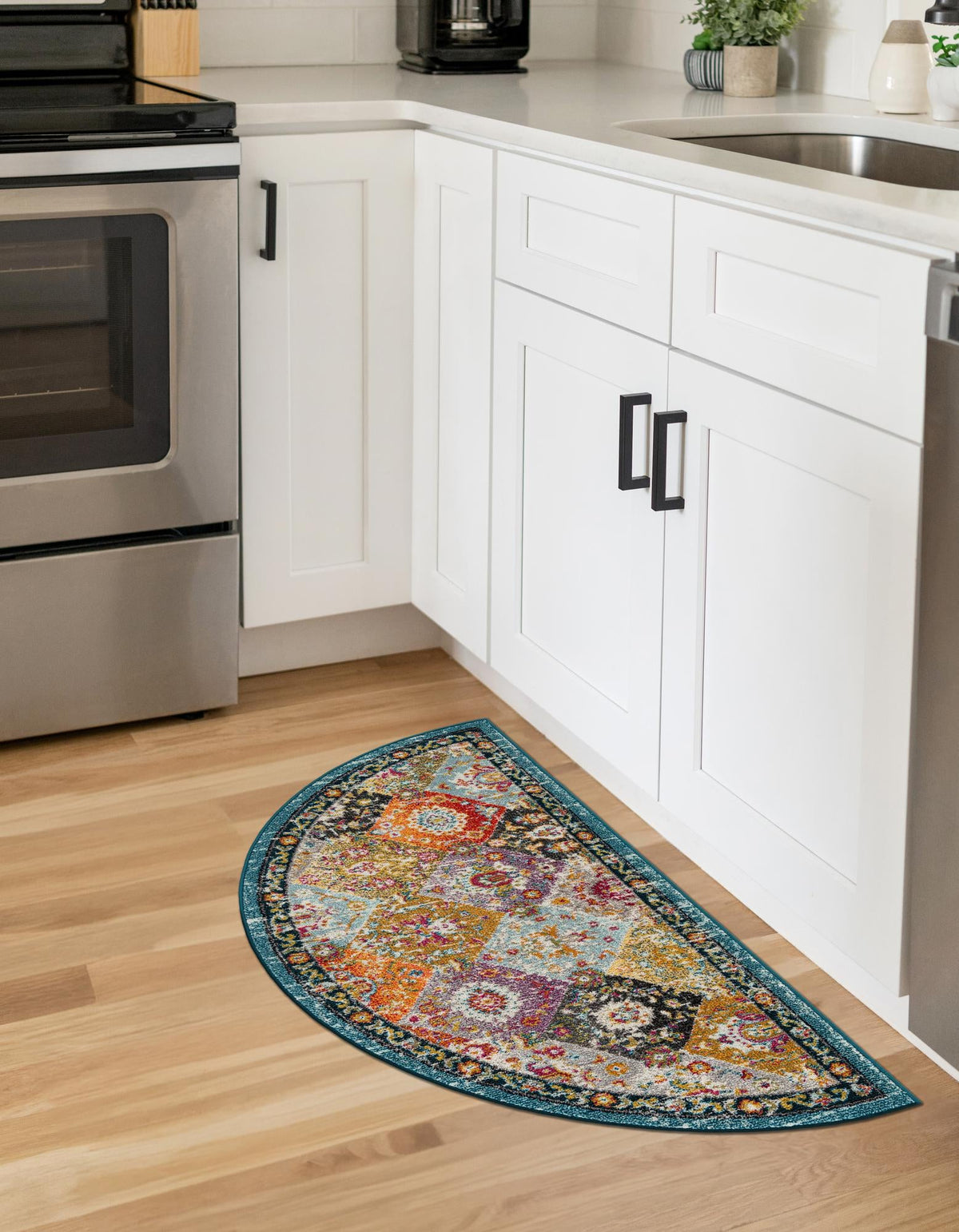 Brighton Terrace Collection Area Rug -  Rottingdean (Multi) Hearth Multi  lifestyle 35