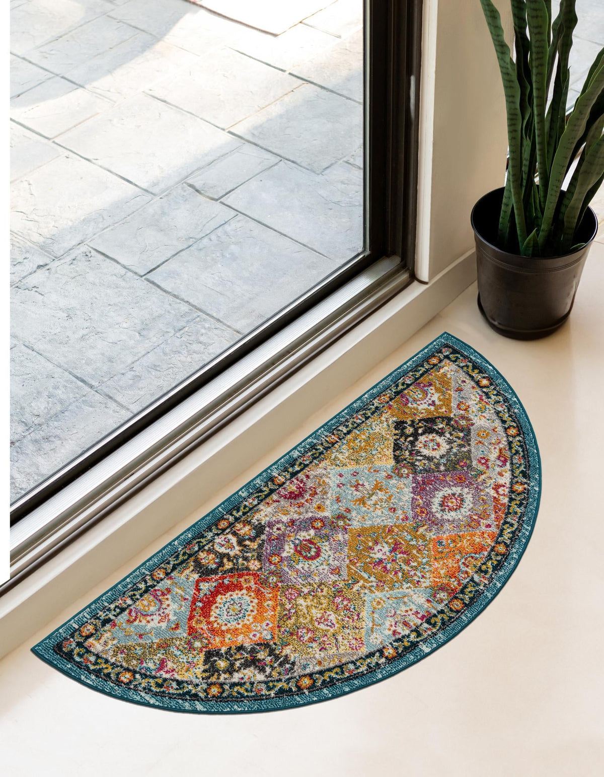 Brighton Terrace Collection Area Rug -  Rottingdean (Multi) Hearth Multi  lifestyle 41