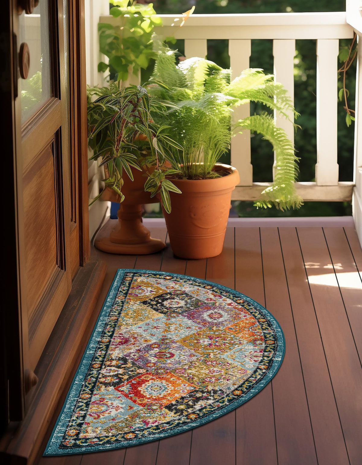 Brighton Terrace Collection Area Rug -  Rottingdean (Multi) Hearth Multi  lifestyle 59