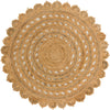 Woven Seaside Jute Collection Area Rug - Coastalhaven (Natural) Round Natural  lifestyle 4