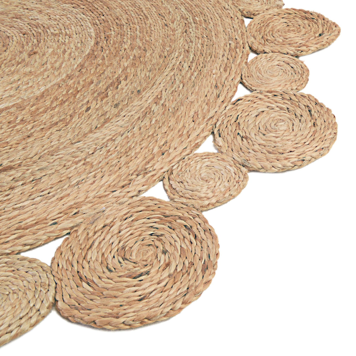 Woven Seaside Jute Collection Area Rug - Sienna Round Natural  lifestyle 40