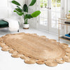 Woven Seaside Jute Collection Area Rug - Sienna Oval Natural  lifestyle 53