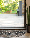 Lattice Garden Collection Area Rug -  Pergolatown (Blue Multi) Hearth Blue Multi  lifestyle 38