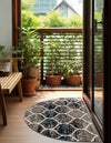 Lattice Garden Collection Area Rug -  Pergolatown (Blue Multi) Hearth Blue Multi  lifestyle 55