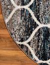 Lattice Garden Collection Area Rug -  Pergolatown (Blue Multi) Hearth Blue Multi  lifestyle 3