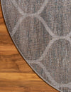 Lattice Garden Collection Area Rug -  Pergolatown (Blue Multi) Hearth Blue Multi  lifestyle 5