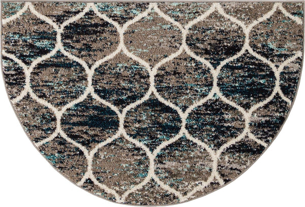 Lattice Garden Collection Area Rug -  Pergolatown (Blue Multi) Hearth Blue Multi Main