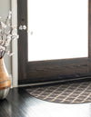 Lattice Gardens Collection Area Rug -  Bloomfield (Dark Gray) Hearth Dark Gray  lifestyle 32