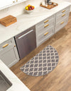 Lattice Gardens Collection Area Rug -  Bloomfield (Dark Gray) Hearth Dark Gray  lifestyle 36