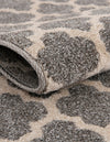 Lattice Gardens Collection Area Rug -  Bloomfield (Dark Gray) Hearth Dark Gray  lifestyle 79