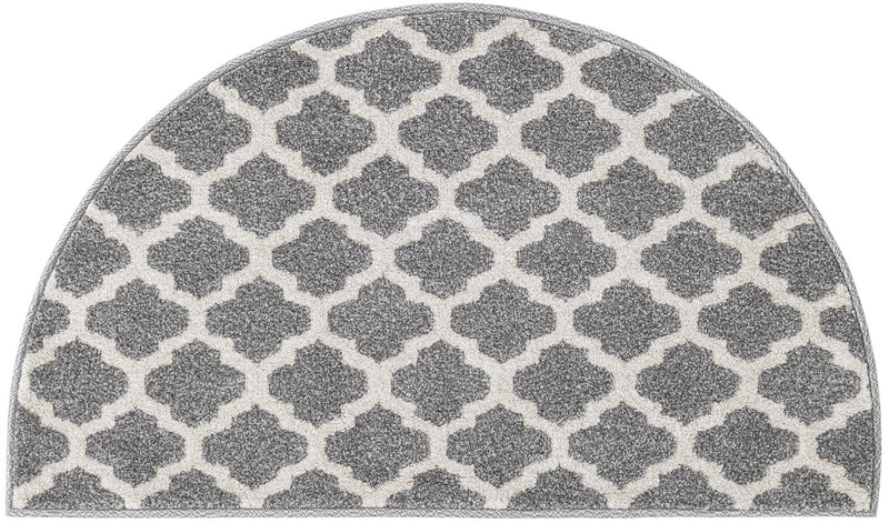 Lattice Gardens Collection Area Rug -  Bloomfield (Dark Gray) Hearth Dark Gray  lifestyle 44