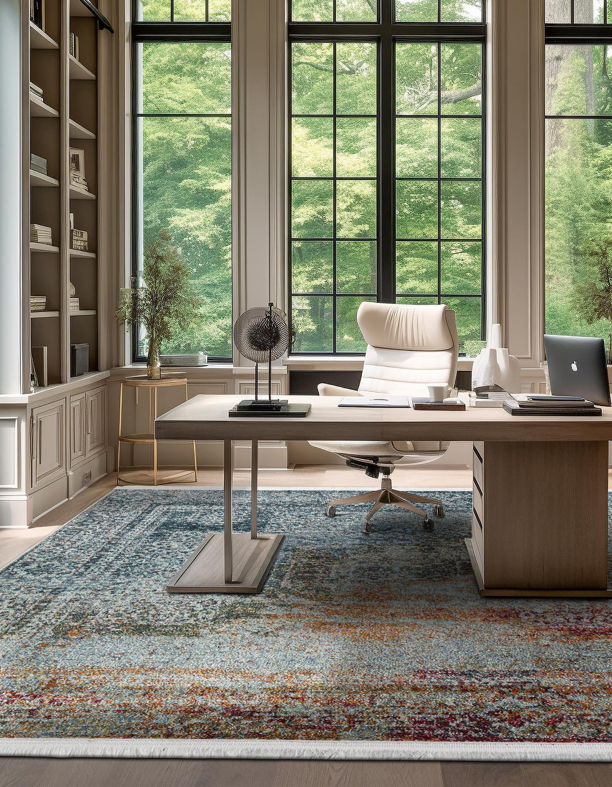 Caribbean Breeze Collection Area Rug -  Yucatan Square Multi  lifestyle 24